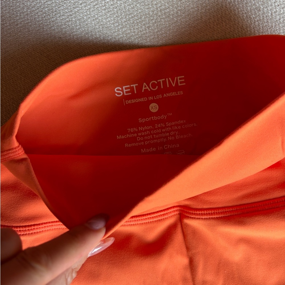 SET ACTIVE Orange Sportbody set - Picture 3 of 3